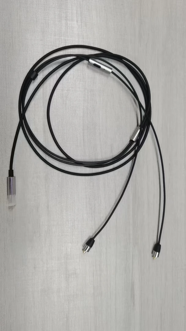 99新  MMCX接口TYPE C口带麦可通话插线（带解码芯片）