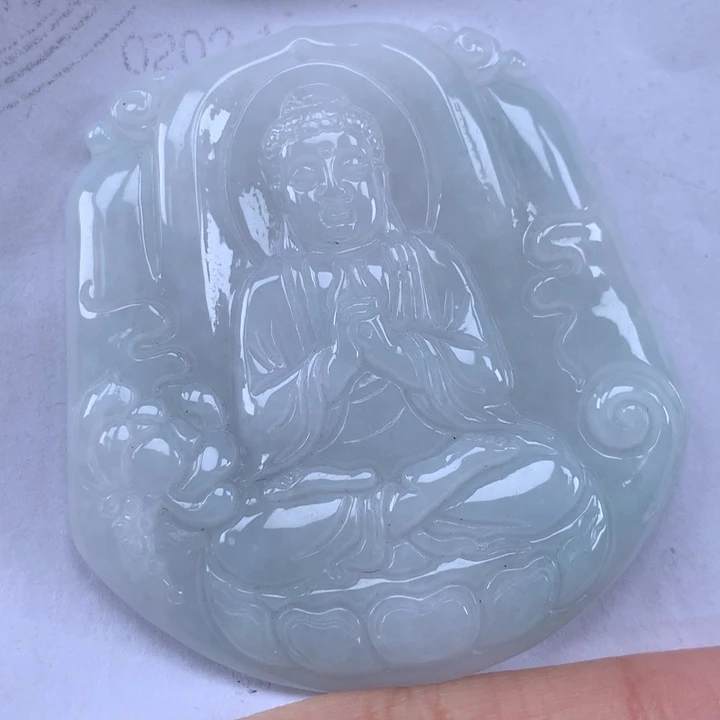 颈饰未镶嵌翡翠大日如来