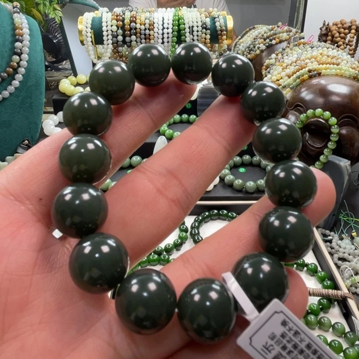 手链未镶嵌和田玉且末蓝卡14