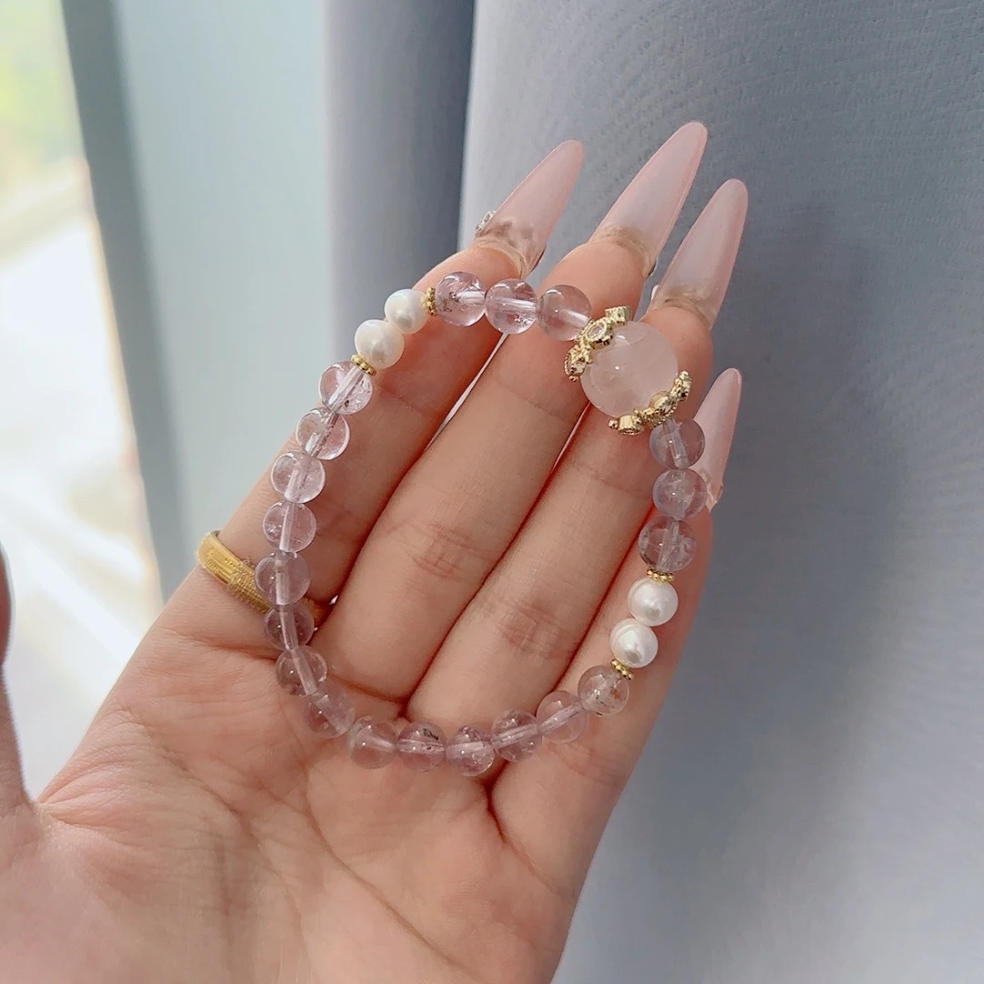 天然紫水晶手串女款