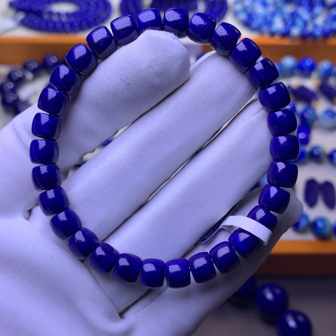 青金石未镶嵌手串7mm