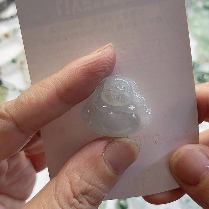 ❦***꧂翡翠未镶嵌颈饰佛公