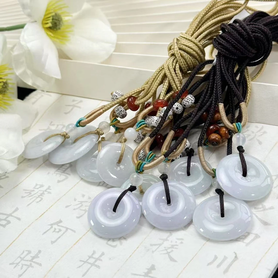 【睿泽鉴宝】 翡翠平安扣吊坠（多样性发一） 24*4  FZB-605034