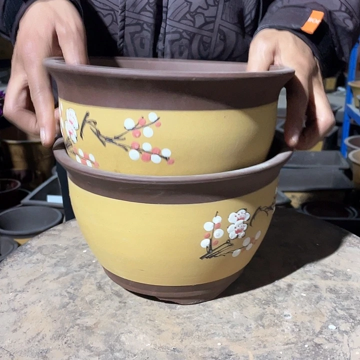 005小一对花盆花盆