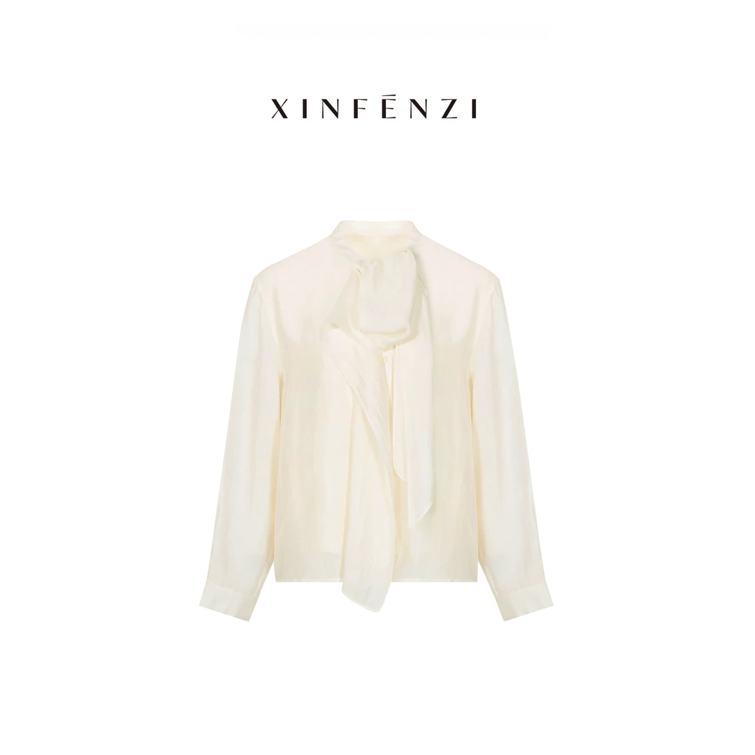 【剪秋】XINFENZI 含桑蚕丝兰精天丝温暖感随心搭衬衫 WS36711