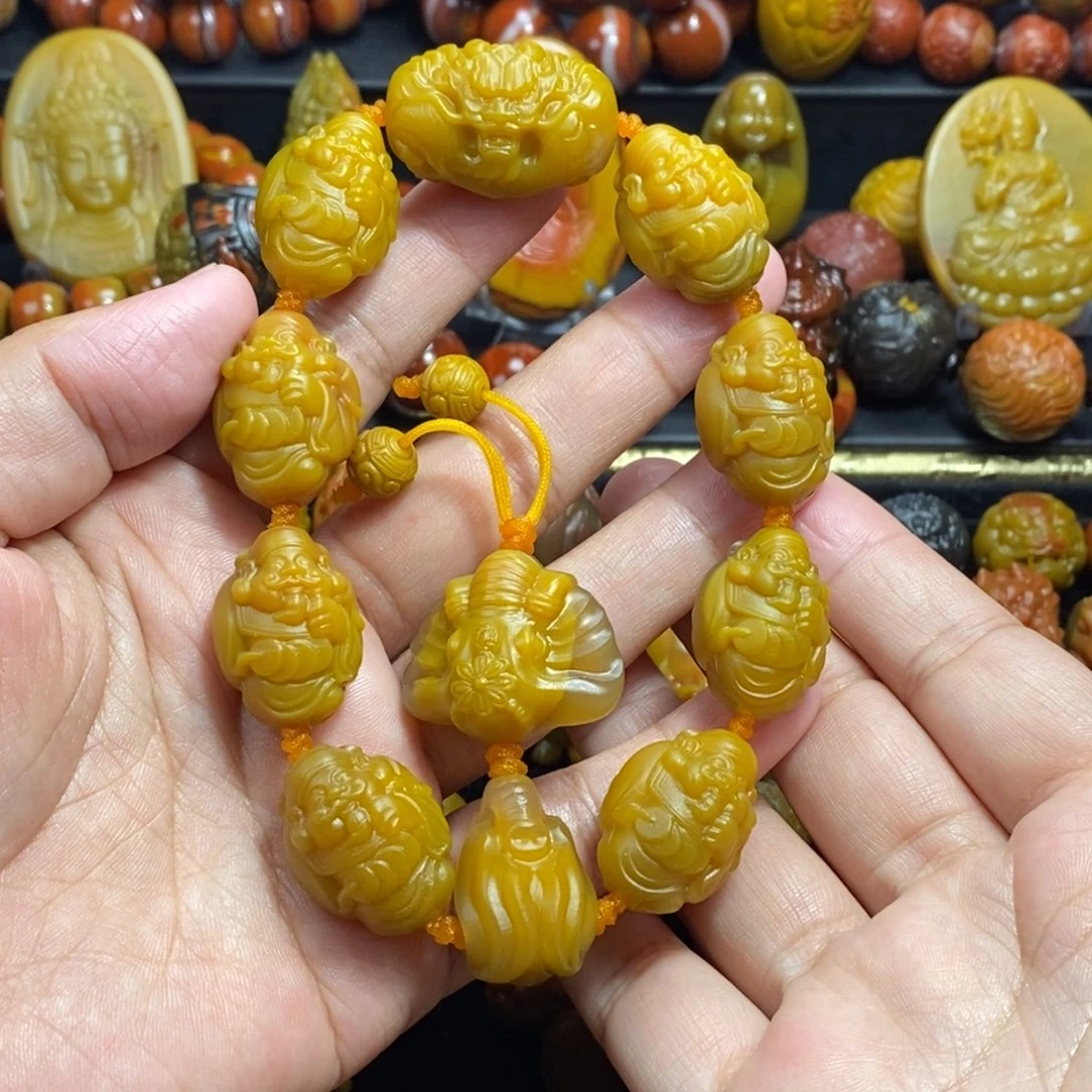 玛瑙/玉髓未镶嵌战国红战国红财神手持