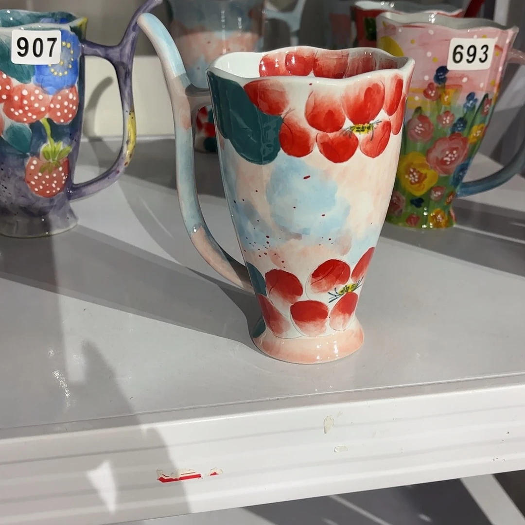 瓷片景德镇手绘高温釉下彩陶瓷茶具