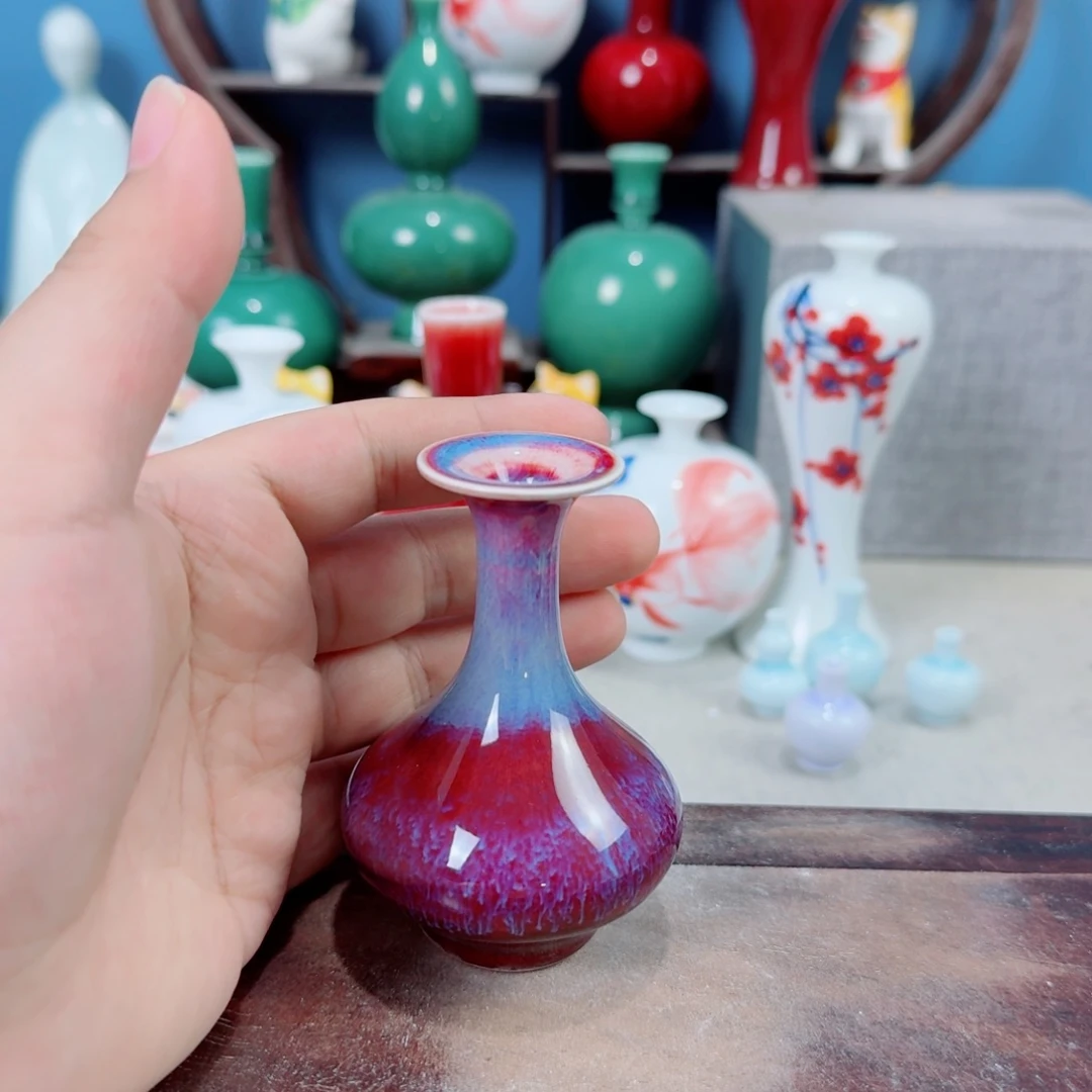 陶瓷手工小花器摆件
