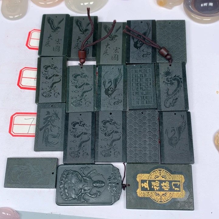 和田玉（青玉）颈饰未镶嵌❤️****