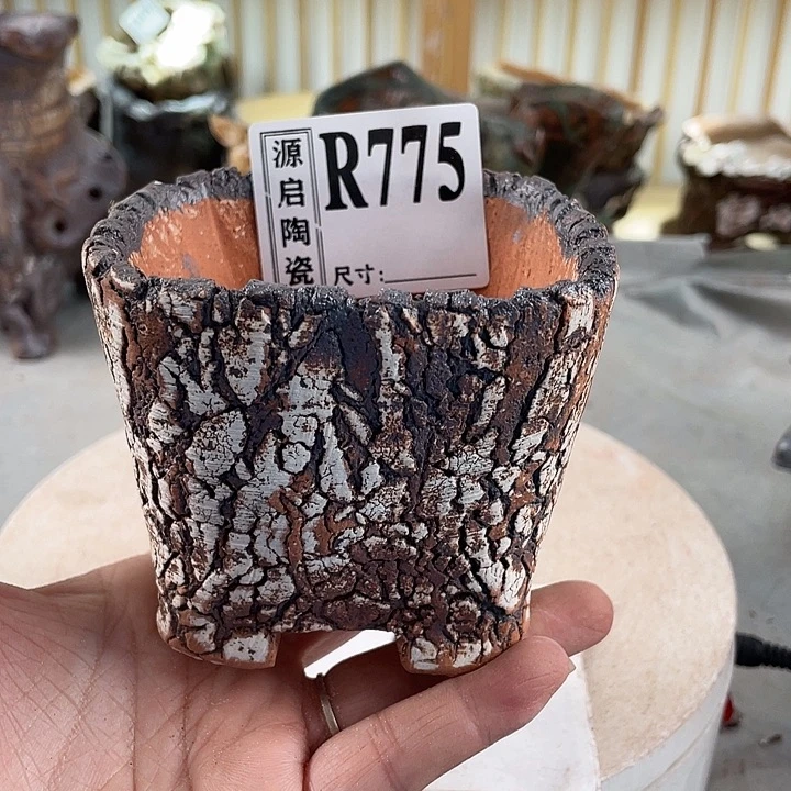 紫砂花盆景德镇陶瓷花盆775