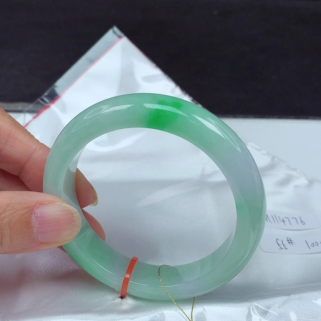 未镶嵌手镯翡翠55圈4776