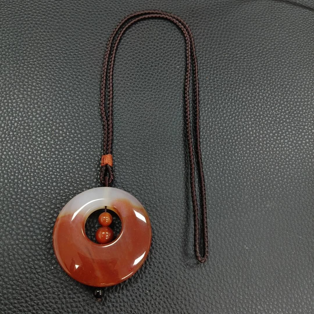 时尚百搭肉灵芝平安扣项链（多样性拍一发一）