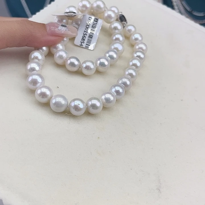 淡水珍珠银S925镶嵌颈饰10➕极光炫彩高品