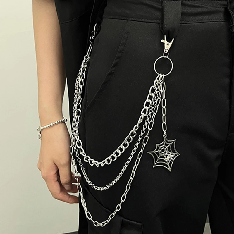 裤链腰链装饰腰带配饰2025男女士新款朋克链条包包链子街头嘻哈潮