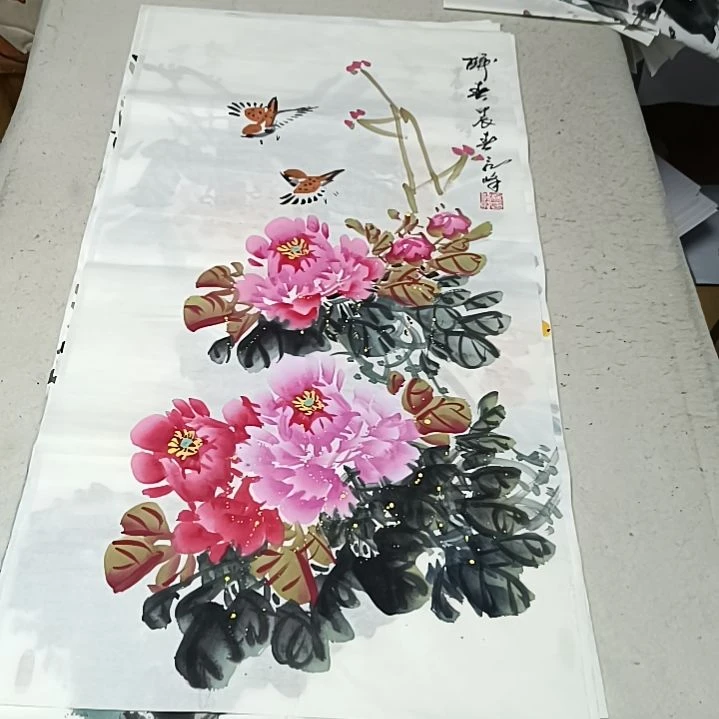 国画龙**下国画花鸟花鸟国画