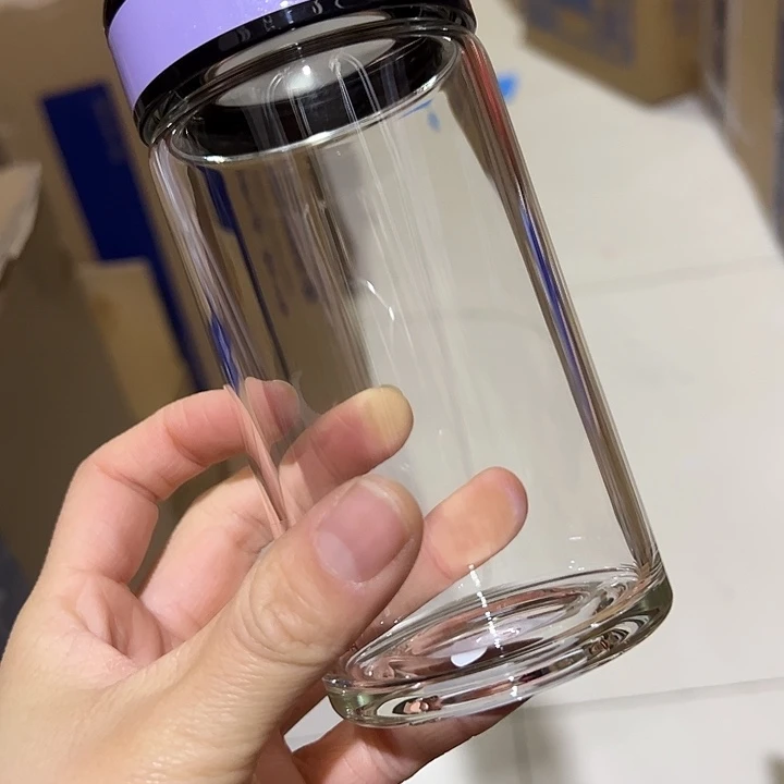 玻璃杯31077827782紫色单层烫手玻璃杯310