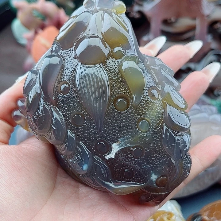 糖***张玛瑙未镶嵌手饰吊坠