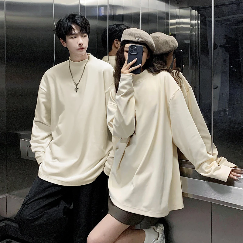 言喻秋冬新款德绒打底衫多色可选休闲保暖纯色金典百搭休闲上衣