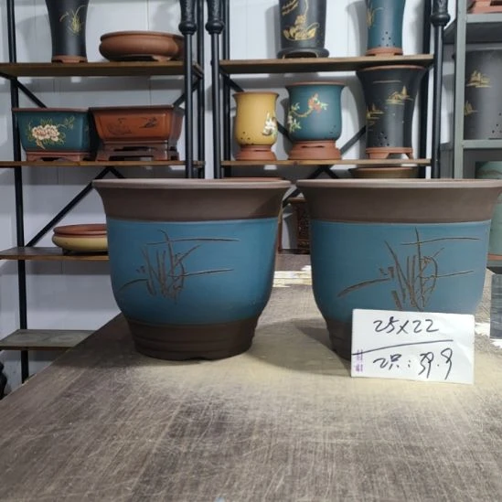 紫砂花盆库存尾货清仓