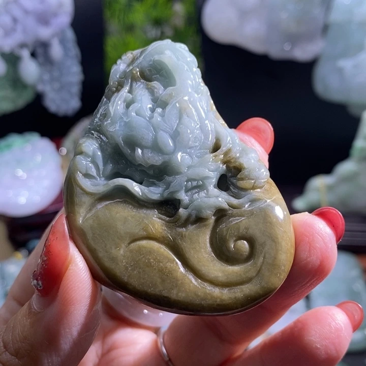 【闪购商品】颈饰未镶嵌翡翠龙牌
