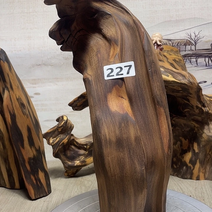 不***心木直播间木质摆件