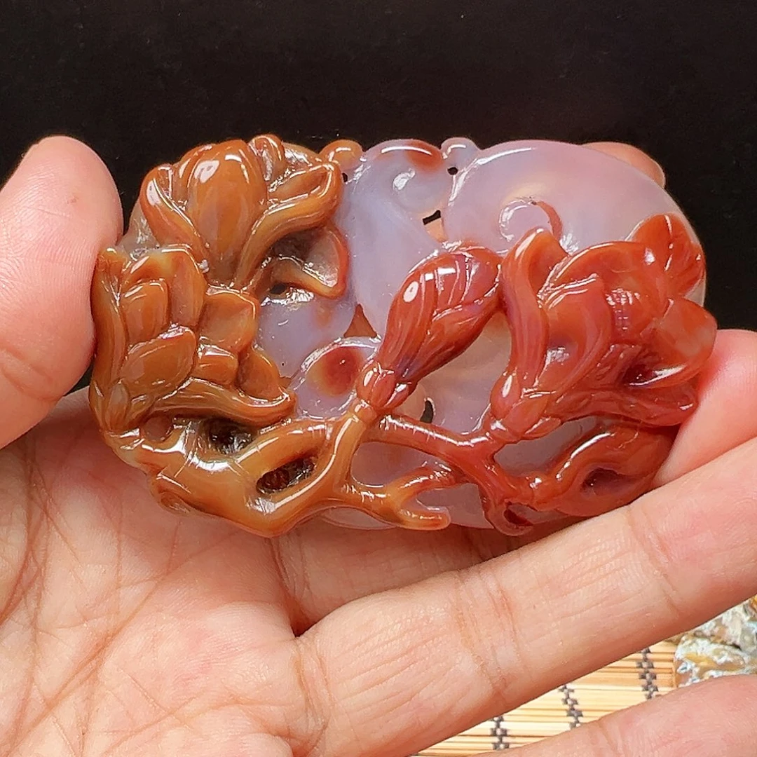 未镶嵌玛瑙/玉髓珠宝半成品