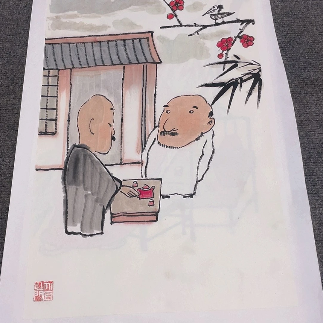 国画2平尺纯手绘国画作品