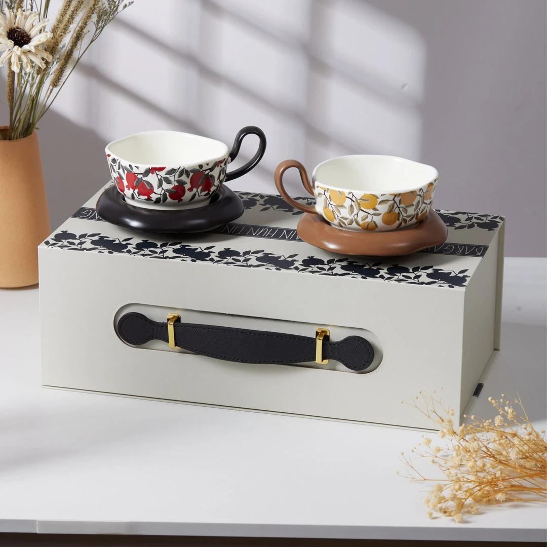 【异形咖啡杯碟-礼盒装】安可拉家居原创设计小众高颜值咖啡杯碟