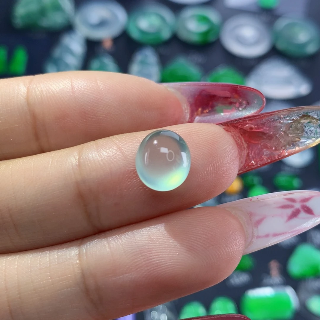 翡翠颈饰未镶嵌纯天然缅甸翡翠A货