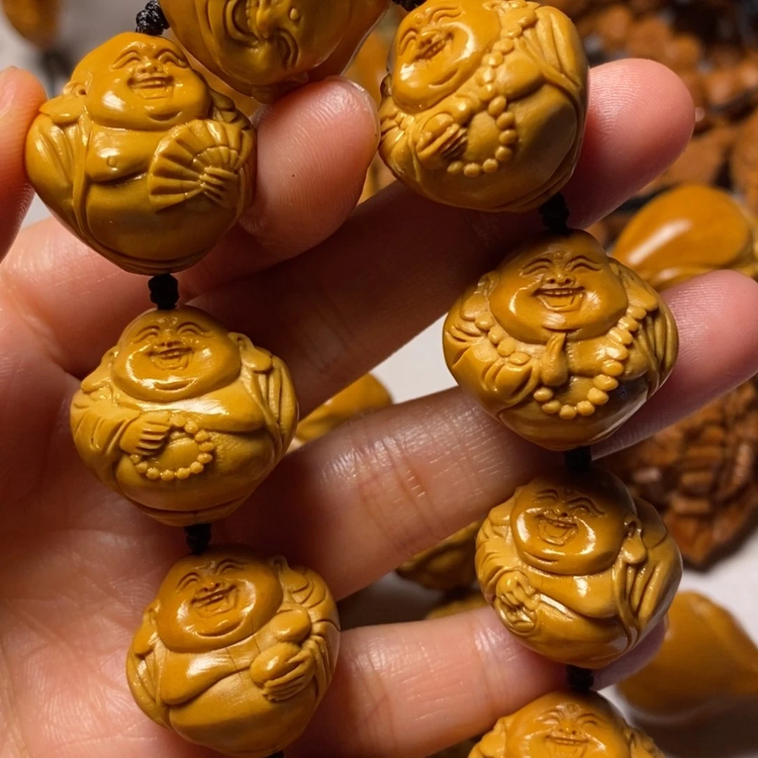 橄榄核手串/手链用****2灯泡弥勒微花