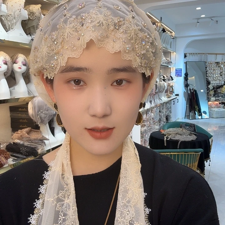 纯棉新款高端披肩帽米色198