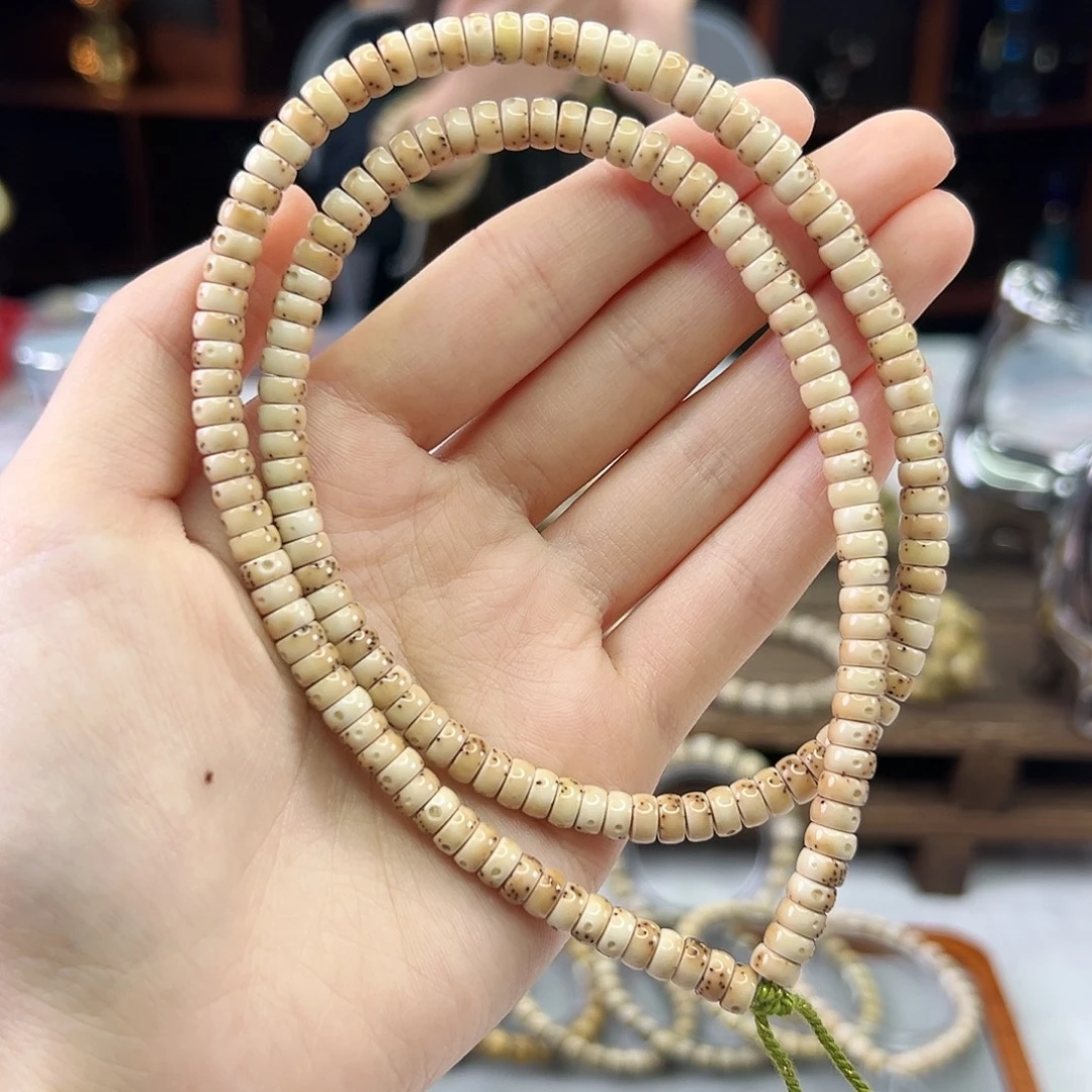 吊坠星月菩提Ll.6x3药片 大肚皮留白 虎皮色 毕业级