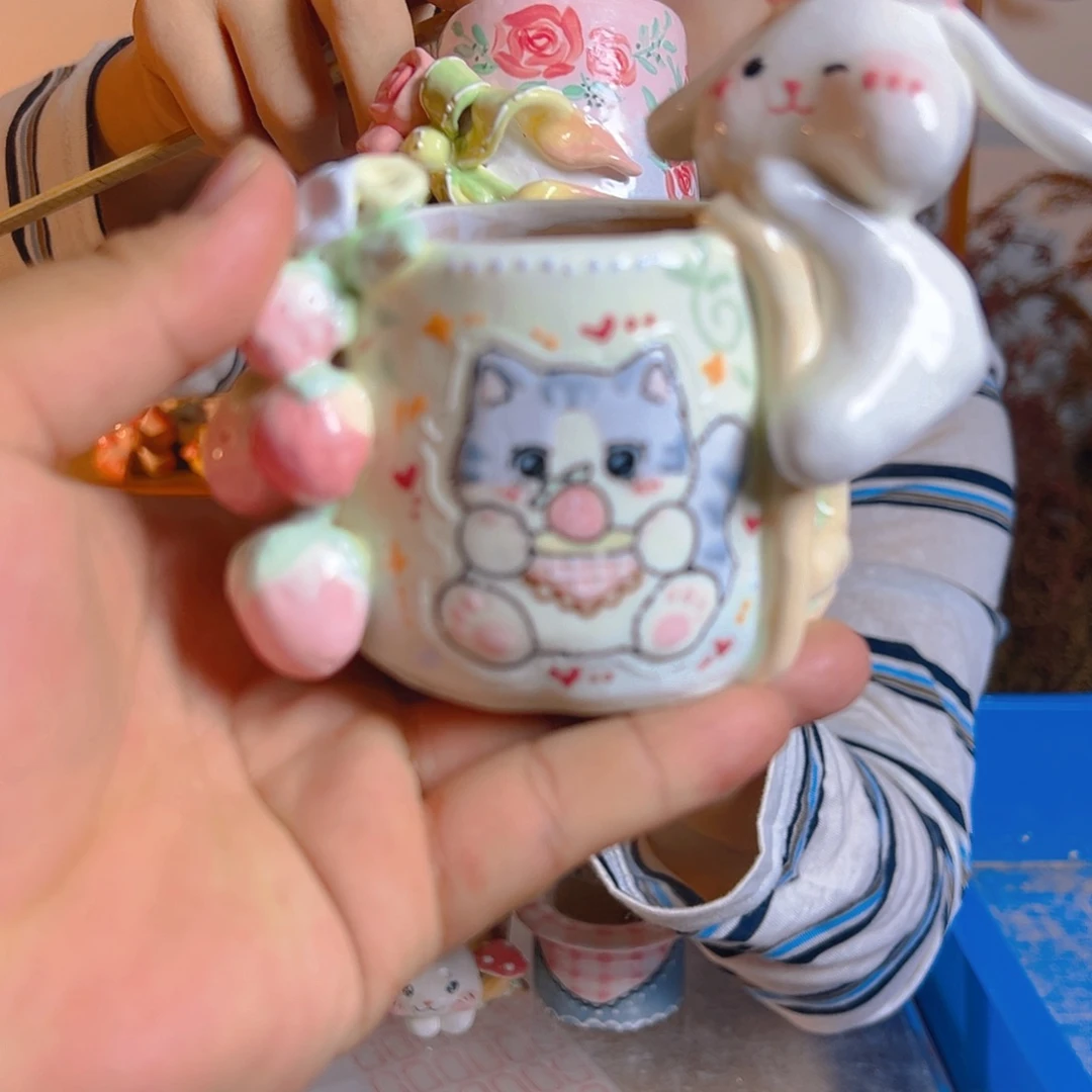小***铛老梧家的手工多肉花盆