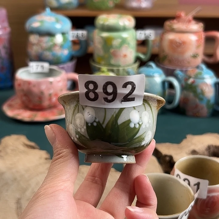 景德镇陶瓷手绘作品892微瑕