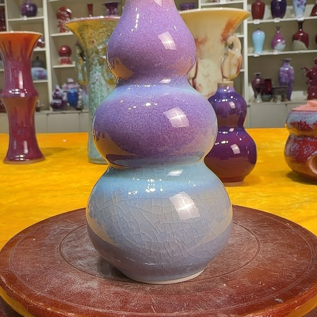 摆件陶郑家钧窑摆件