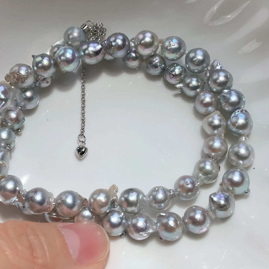 海水珍珠颈饰银S925镶嵌