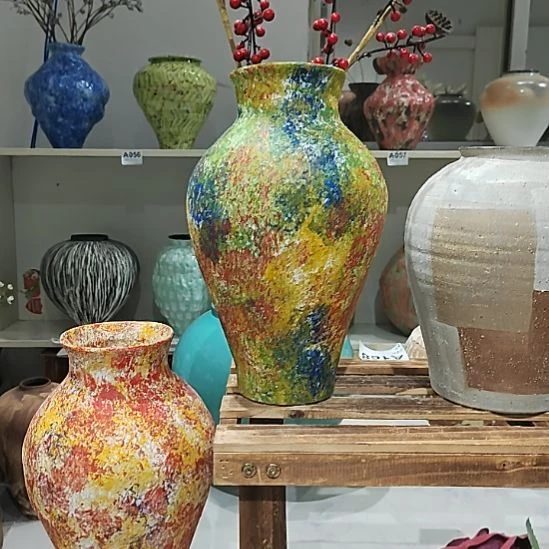 瓷片陶瓷景德镇陶瓷手工花瓶