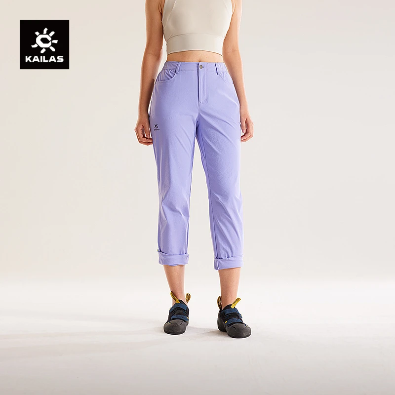 Kailas/凯乐石9a直筒裤轻量耐磨高弹抗撕裂户外运动攀岩徒步女款