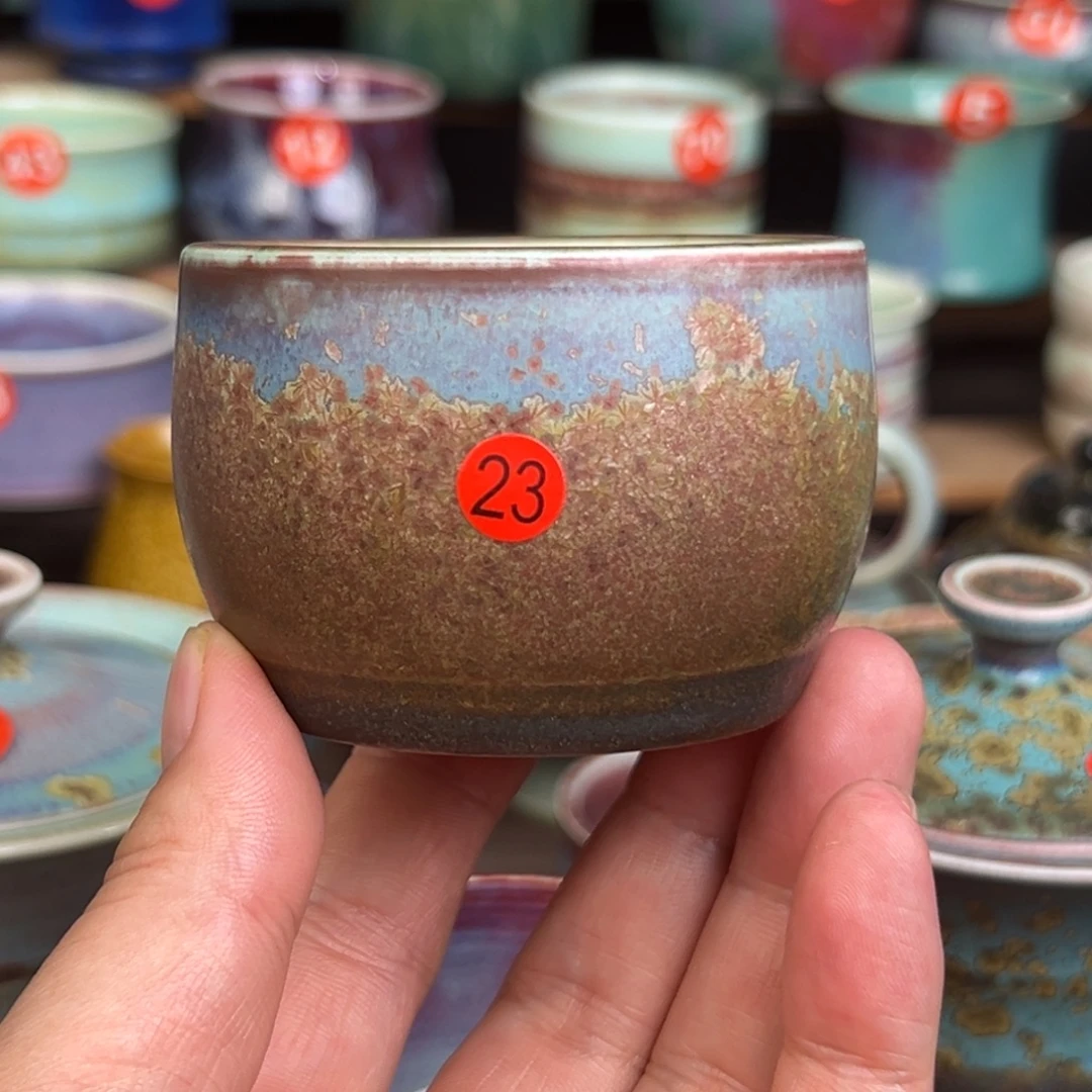 手工制作钧窑茶器