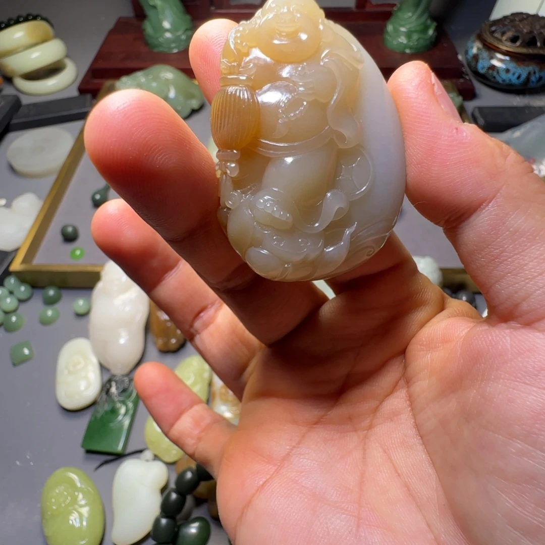 宋***李颈饰未镶嵌和田玉