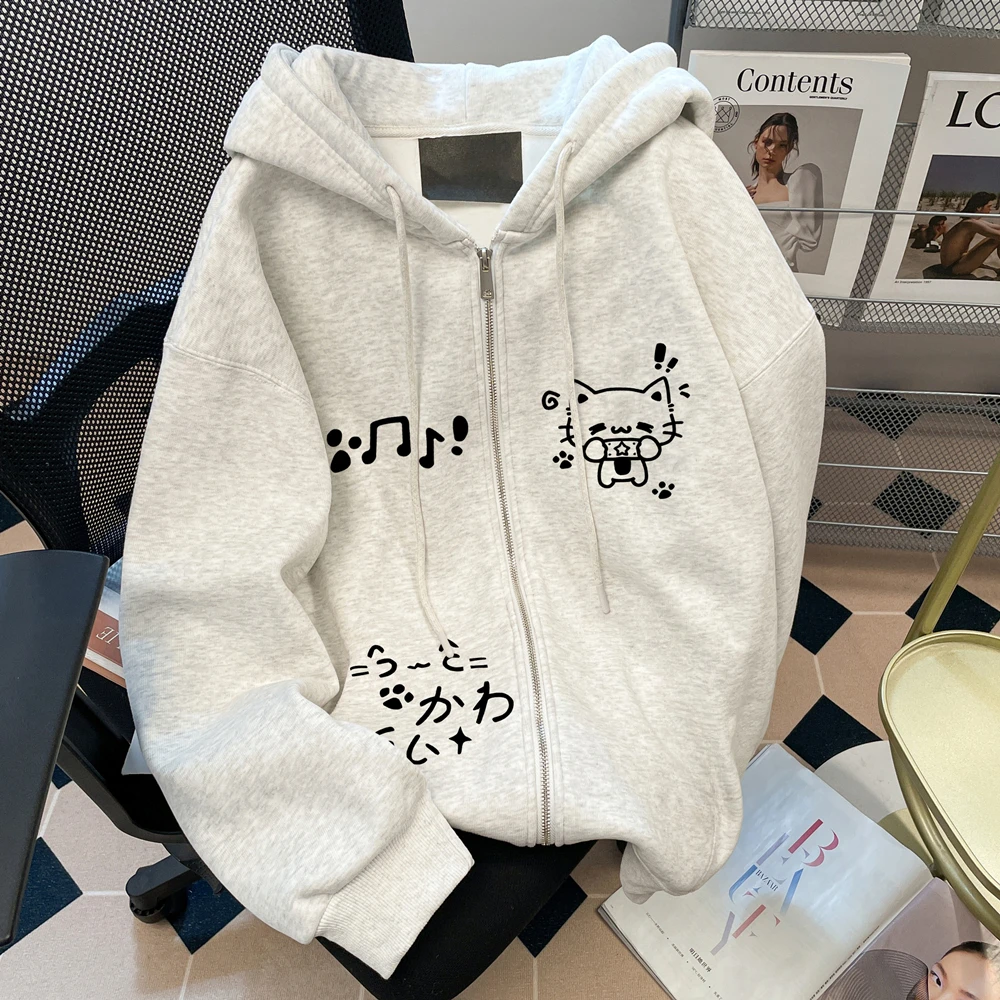 儿童秋款拉链衫外套2025新款女童秋季连帽卫衣女孩休闲时髦长袖潮