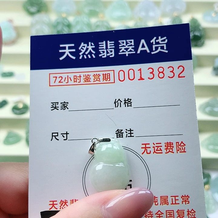 翡翠未镶嵌颈饰吊