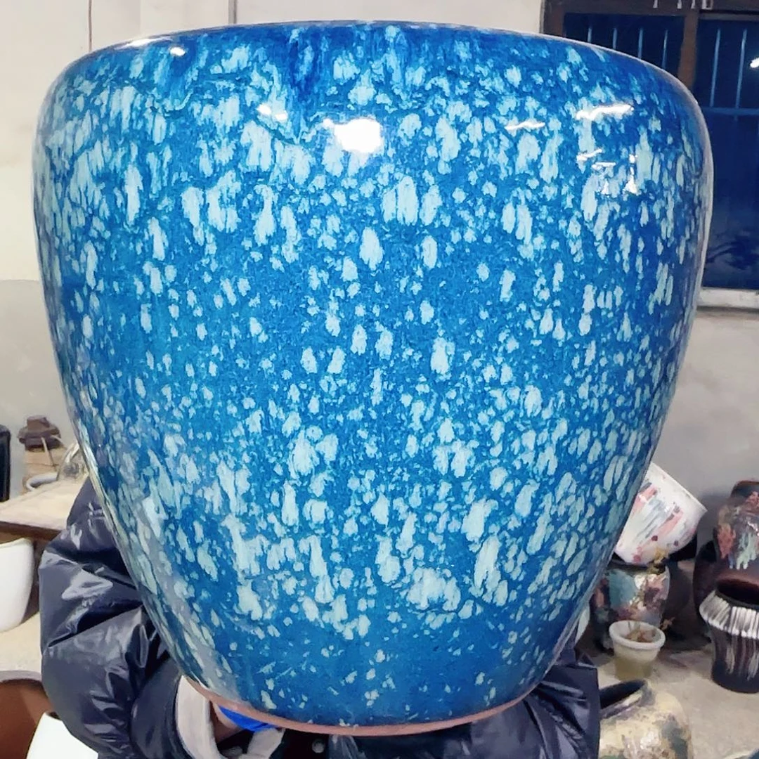 紫砂花盆高30口27.5