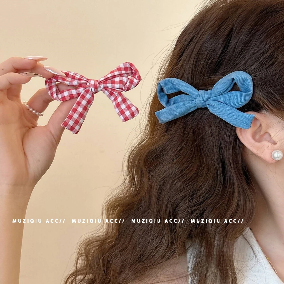 木子秋韩系可爱蝴蝶结刘海侧边夹高级感气质时尚温柔天女搭碎发夹