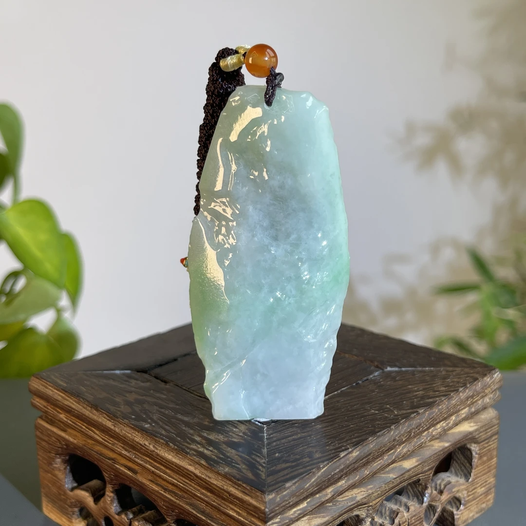 JXB23-32  精品天然翡翠A货原石吊坠