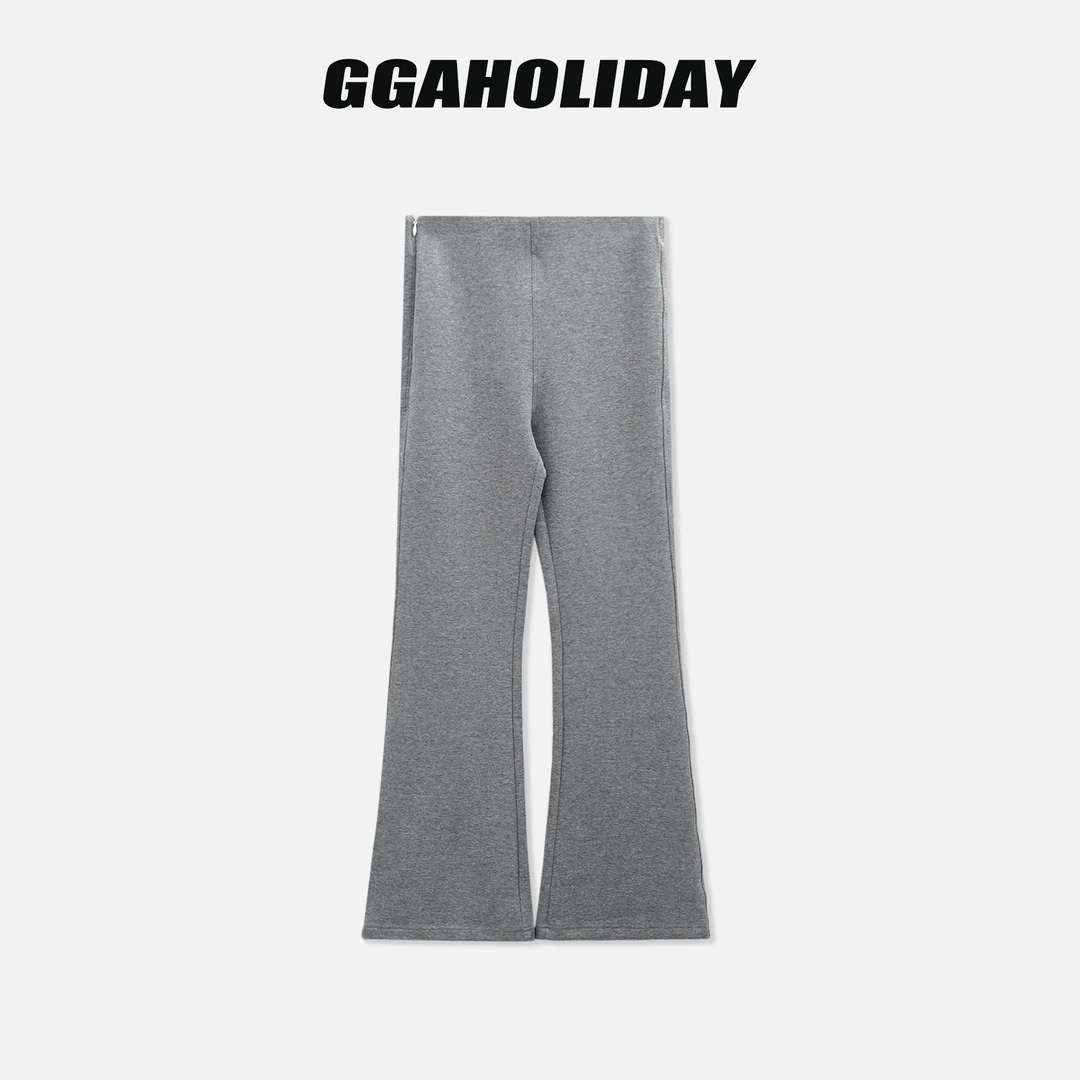 【上新】GGAHOLIDAY秋季时尚百搭舒适微喇裤修身打底长裤-154095
