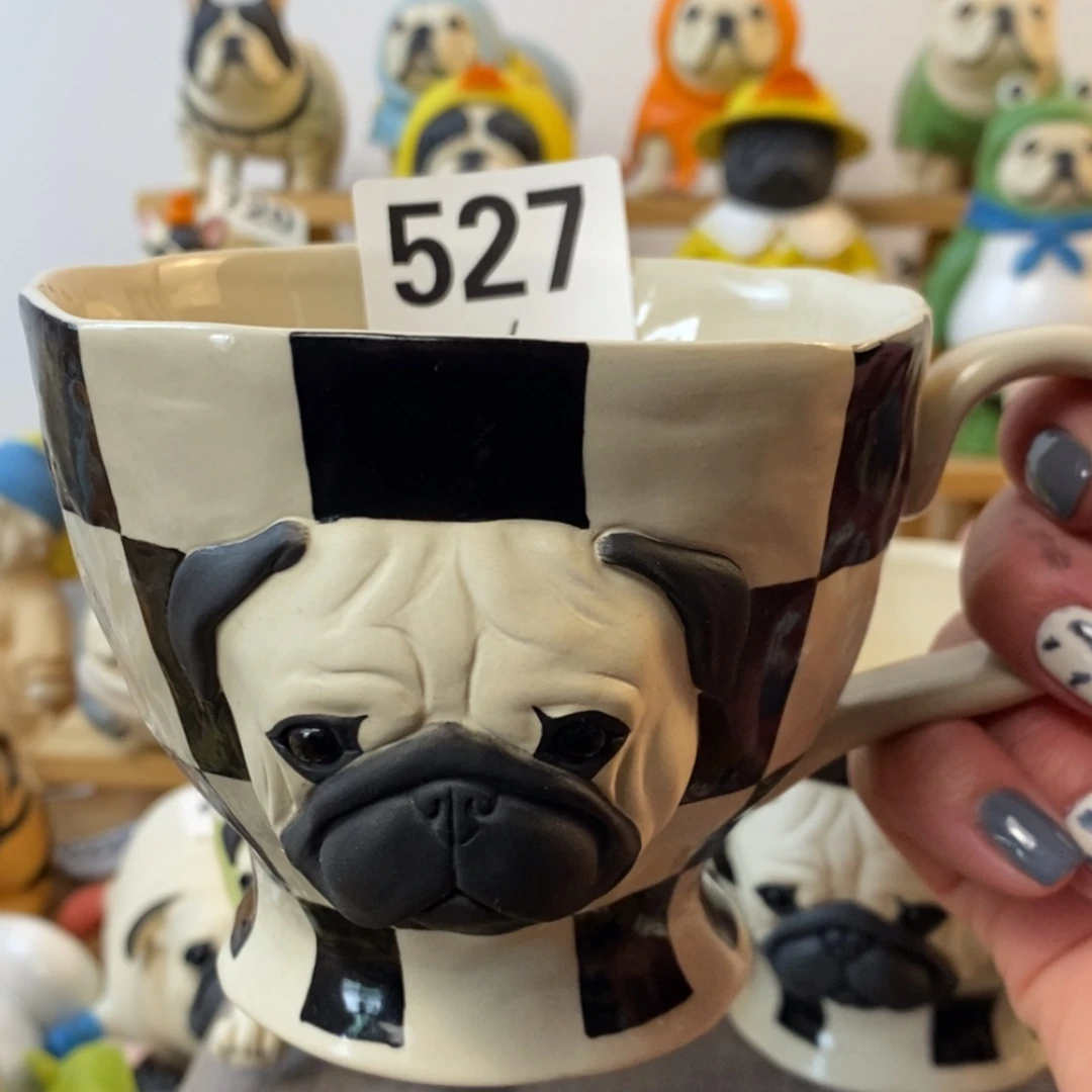 【闪购商品】微瑕527巴哥杯子陶瓷周边