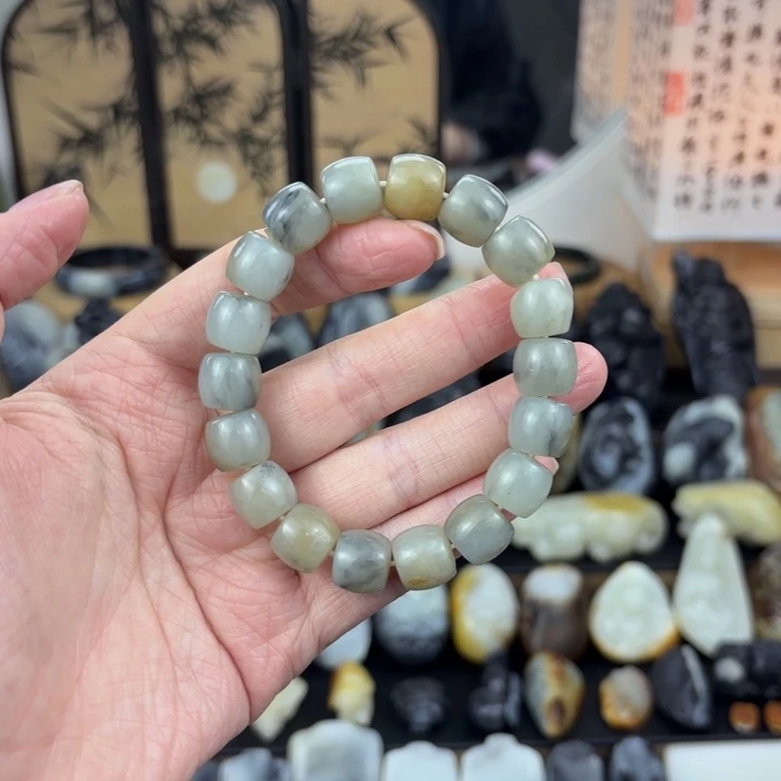 和田玉未镶嵌手链