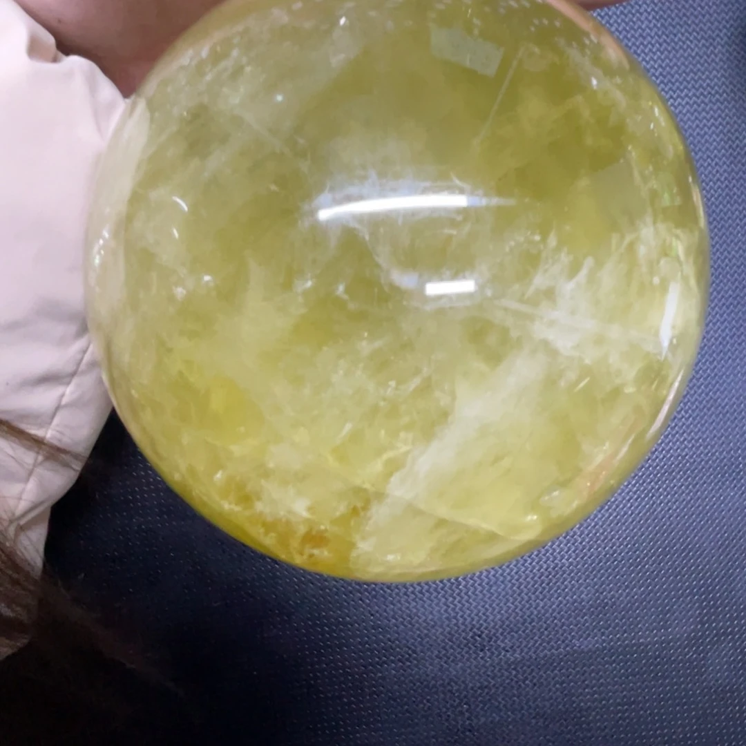 未镶嵌珠宝半成品水晶2618黄水晶，晴天