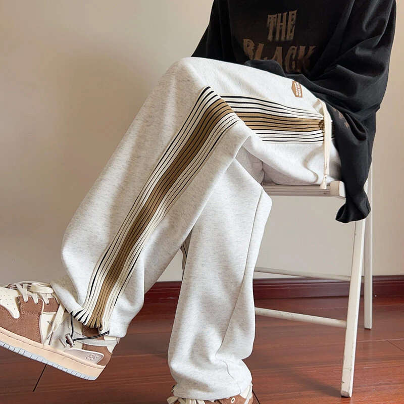春秋男款裤子男生休闲长裤直筒外穿宽松百搭运动男士爆款2025新款